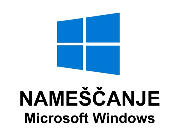 Nameščanje Microsoft Windows